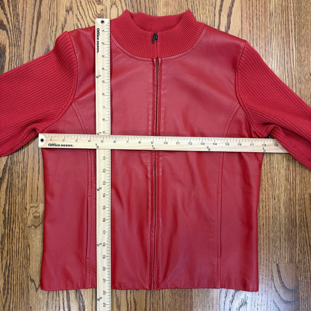 Pendleton Leather Wool Zip Front Jacket - Picture 7 of 9